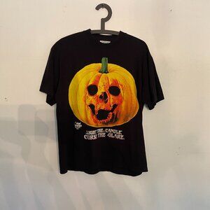 Online‎ Ceramics Black Pumpkin Tee Shirt Size M